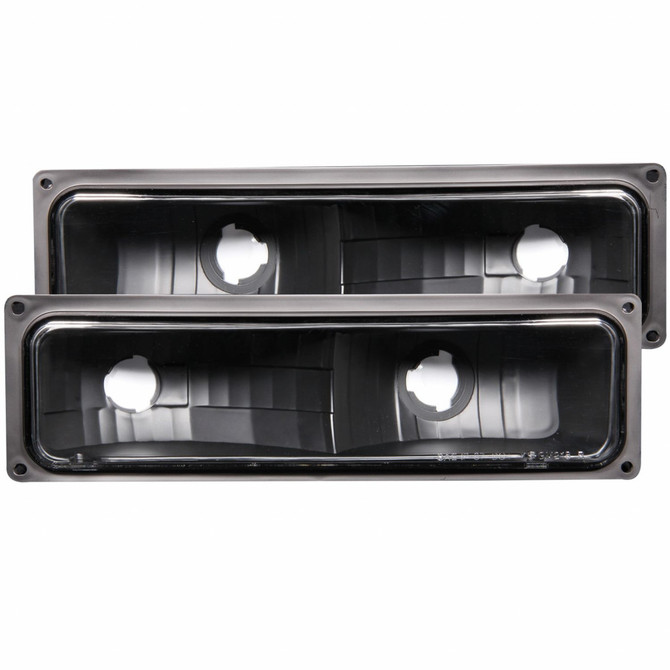 ANZO For GMC V3500 1988-1991 Parking Lights Euro Black | (TLX-anz511053-CL360A93)