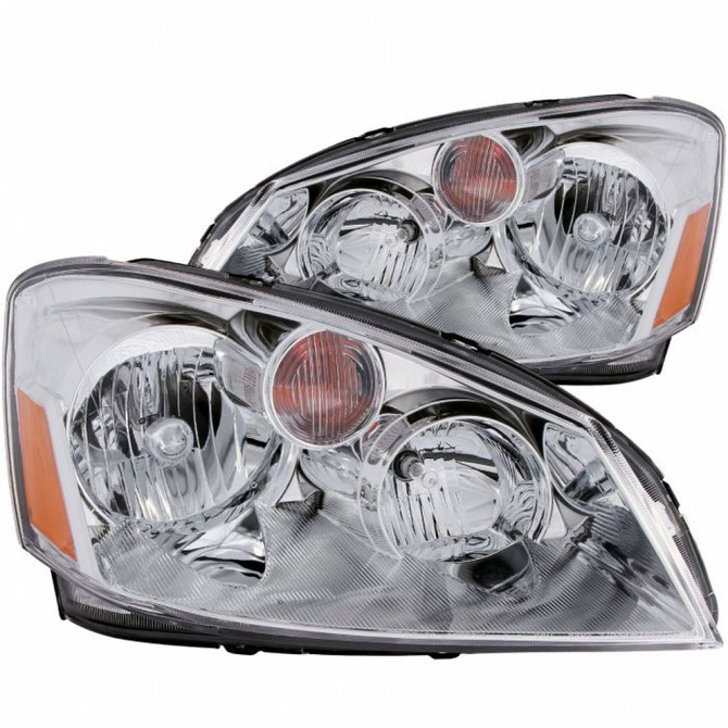 ANZO For Nissan Altima 2005 2006 Crystal Headlights Chrome | (TLX-anz121294-CL360A70)