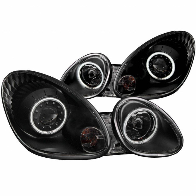 ANZO For Lexus GS300 1998-2005 Projector Headlights w/ Halo Black | (TLX-anz121144-CL360A70)