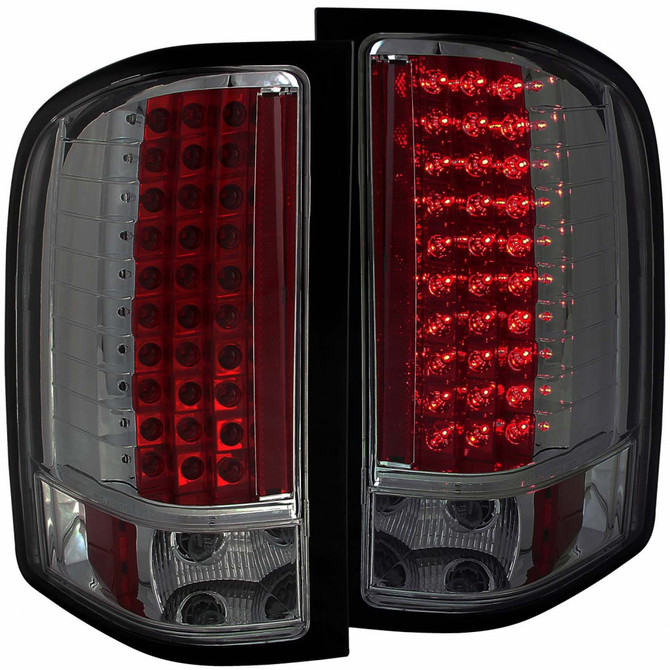 ANZO For Chevy Silverado 1500 2007-2013 Tail Lights LED Smoke | (TLX-anz311159-CL360A72)