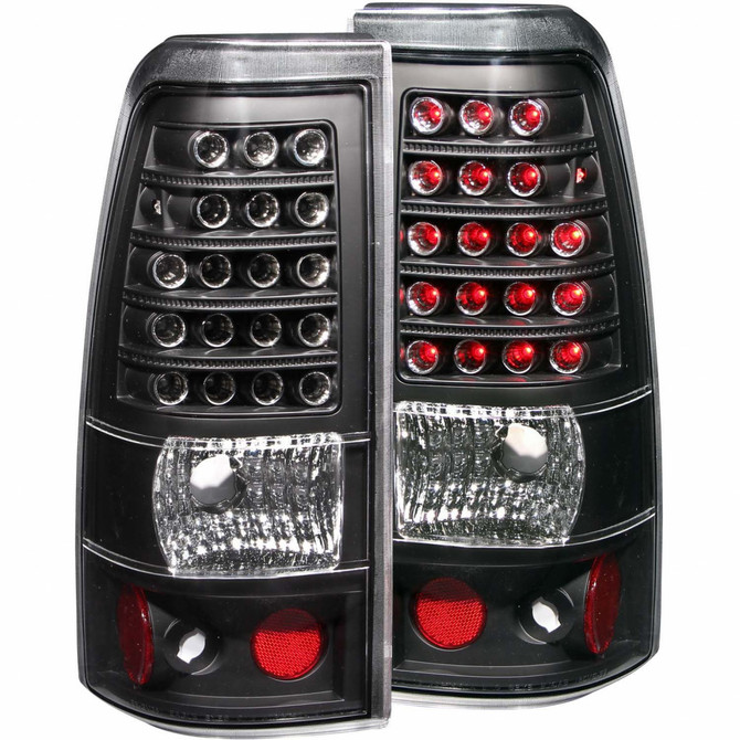 ANZO For Chevy Silverado 1500 2003-2006 Tail Lights LED Black | (TLX-anz311009-CL360A73)