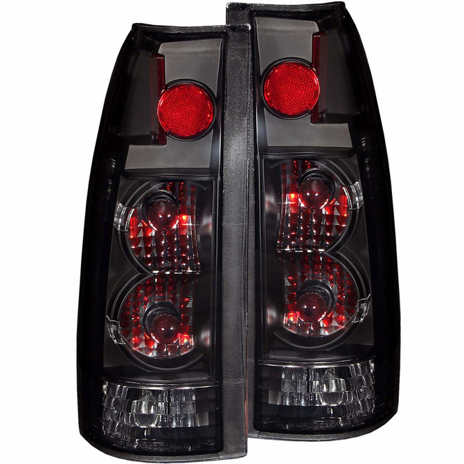 ANZO For Cadillac Escalade 1999 2000 Tail Lights Dark Smoke G2 | (TLX-anz211156-CL360A70)