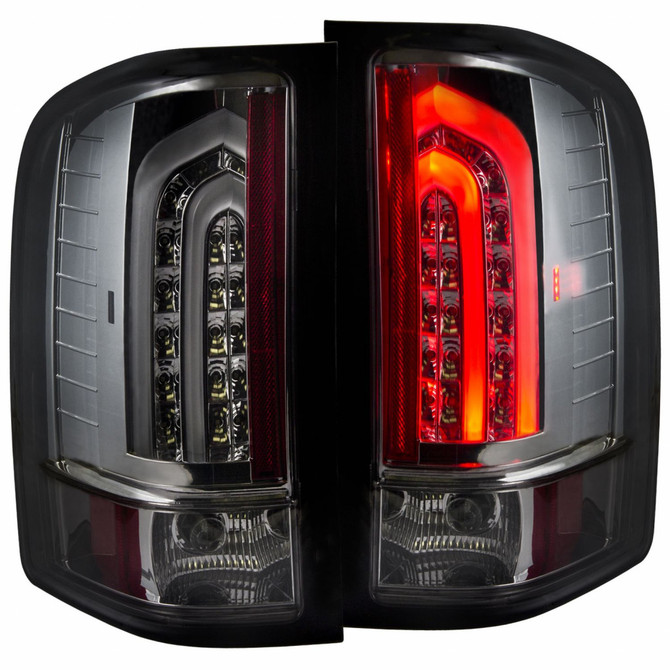ANZO For Chevy Silverado 2500 HD 2011-2014 Tail Lights LED Smoke G2 | (TLX-anz311226-CL360A72)