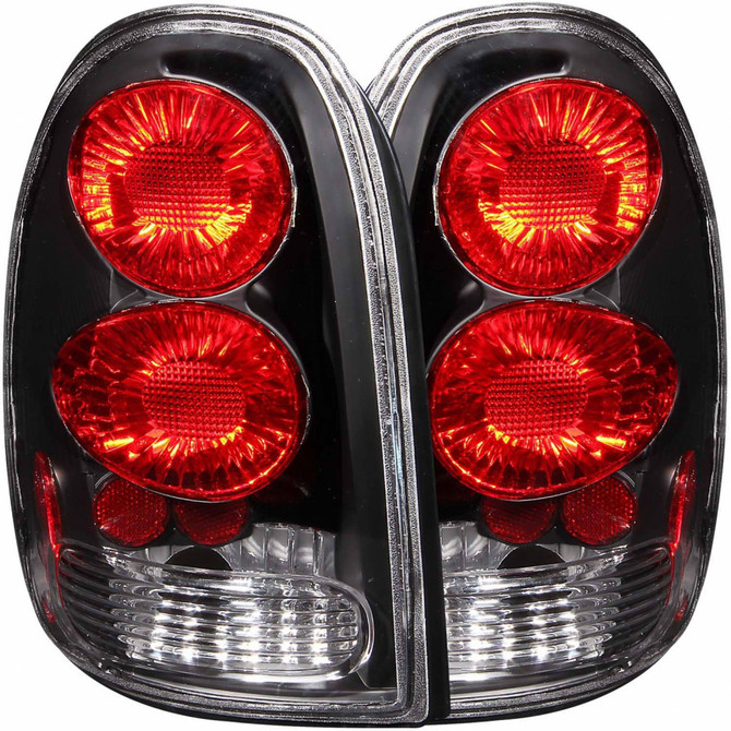 ANZO For Dodge Durango 1998-2003 Tail Lights Black | (TLX-anz211039-CL360A73)