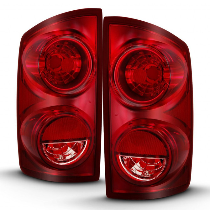 ANZO For Dodge Ram 1500 2006 2007 2008 2009 Tail Light Red Lens (OE) | (TLX-anz311309-CL360A70)