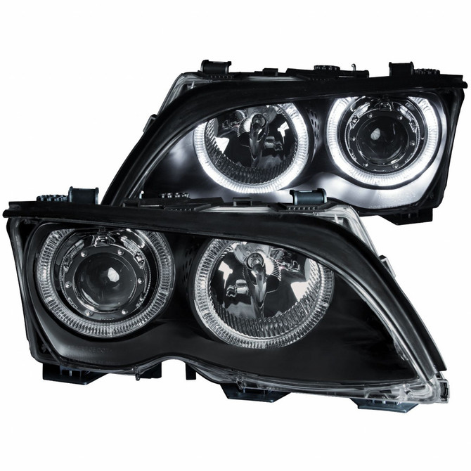 ANZO For BMW 325xi 2005 Projector Headlights w/ Halo Black | (TLX-anz121140-CL360A74)