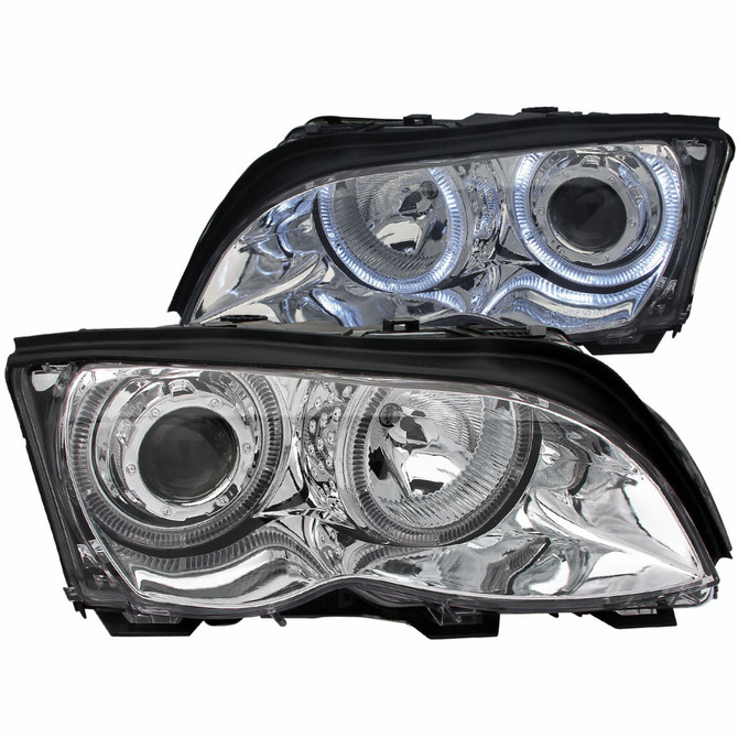 ANZO For BMW 325xi 2002 2003 2004 Projector Headlights w/ Halo Chrome | (TLX-anz121212-CL360A72)