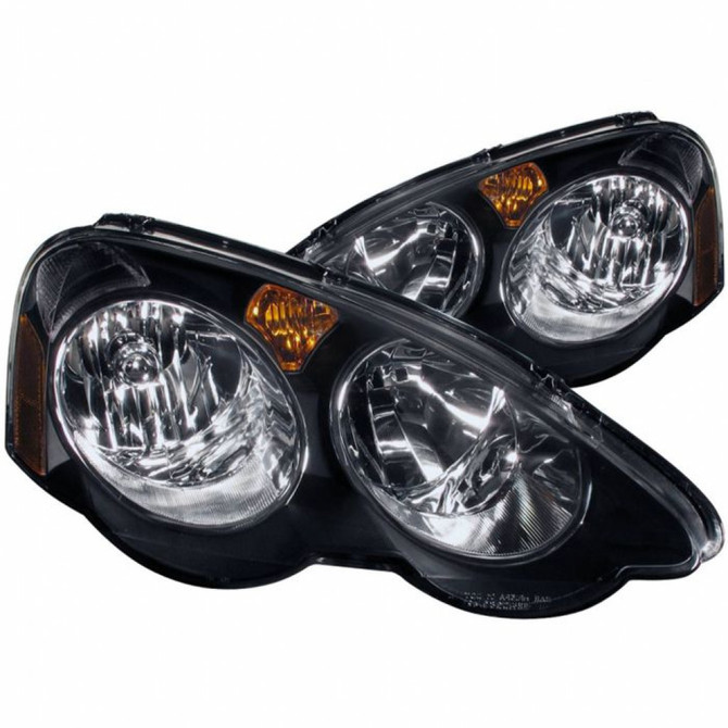 ANZO For Acura RSX 2002 2003 2004 Crystal Headlights Black | (TLX-anz121209-CL360A70)