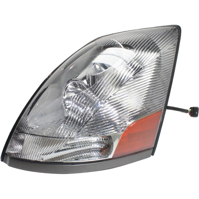 For Volvo VT Headlight 2006 07 08 09 2010 Driver Side | Halogen | Chrome | w/ Non-Protruding Lens | 82329590 (CLX-M0-USA-REPV100308-HD-CL360A70)