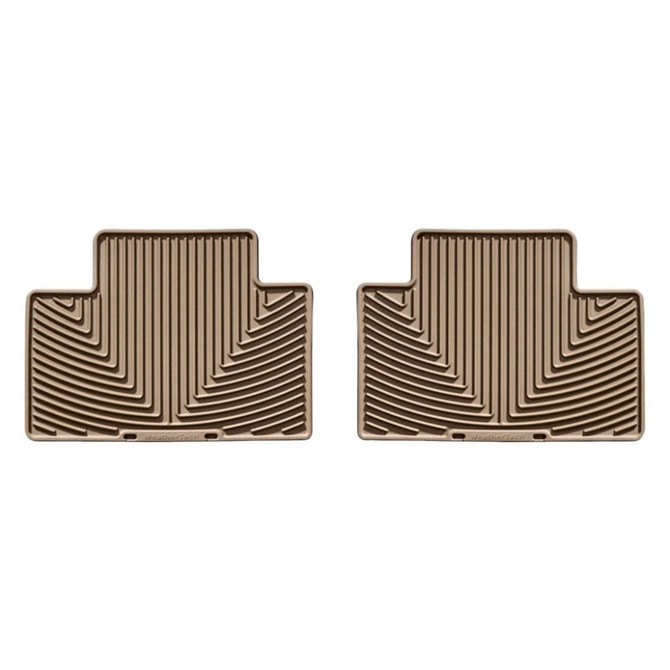 WeatherTech Rubber Mats For Toyota Tacoma 2005-2013 Rear - Tan | Crew Cab (TLX-wetW136TN-CL360A70)
