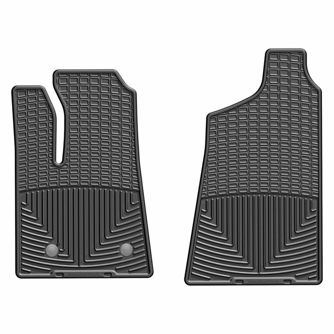 WeatherTech Rubber Mats For Ford Transit 2015-2021 (Vinyl Floors Only) Front Black |  (TLX-wetW498-CL360A70)