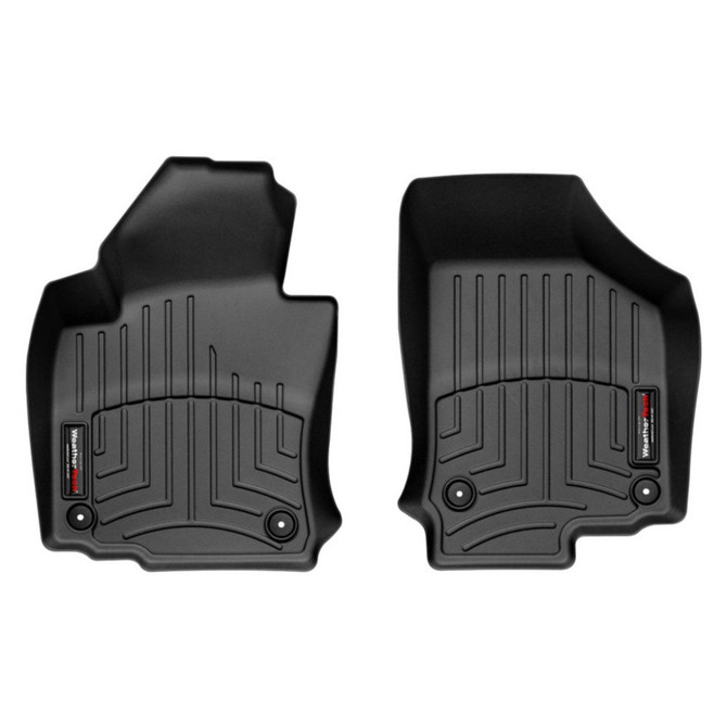 WeatherTech Floor Liner For Volkswagen Golf 2006 2007 2008 2009 Front - Black |  (TLX-wet442691-CL360A70)