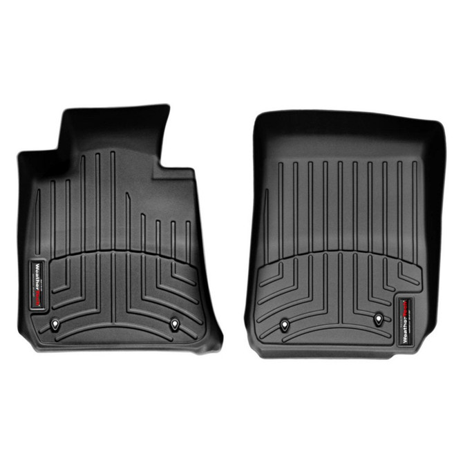 WeatherTech Floor Liner For BMW 3-Series 2006 07 08 09 10 11 2012 Front - Black |  (TLX-wet441581-CL360A70)