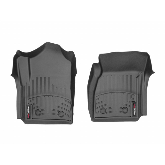 WeatherTech Floor Liners For GMC Sierra 2500 2004-2021 - Front - Black | (TLX-wet449141V-CL360A70)