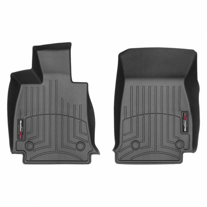 WeatherTech Floor Liners For Cadillac CT6 2016-2021 - Front - Black | (TLX-wet449541-CL360A70)