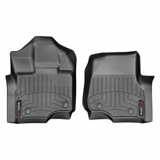 WeatherTech Floor Liners For Ford F-150 2015-2021 SuperCrew/SuperCab Front - Black | (TLX-wet446971V-CL360A70)