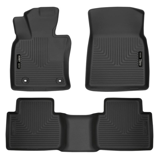 Husky Liners For Toyota Camry 2018 Floor Liners Weatherbeater Front 2nd Seat | Black (TLX-hsl95731-CL360A70)