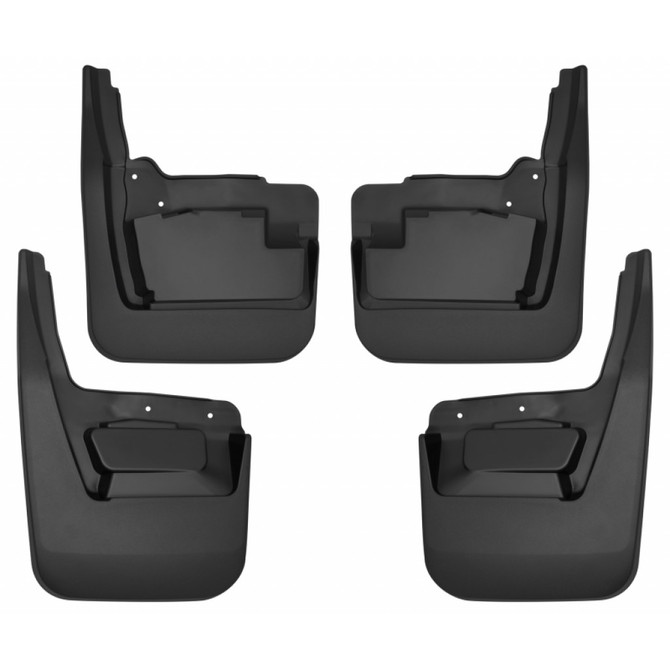 Husky Liners For GMC Sierra 1500 2019 2020 Mud Guards Front & Rear Custom-Molded | (TLX-hsl58276-CL360A70)