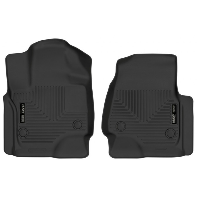 Husky Liners For Ford Expedition/Lincoln Navigator 2018-2019 Floor Liners | Front Row Black (TLX-hsl54651-CL360A70)