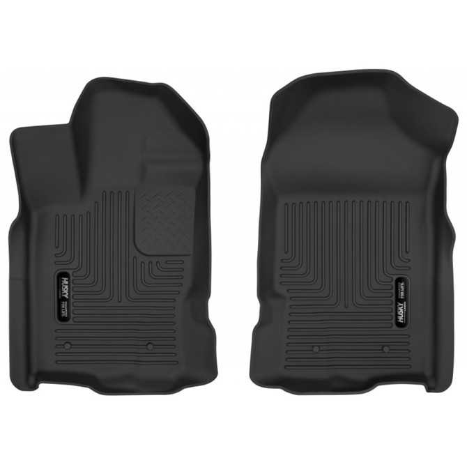 Husky Liners For Ford Ranger 2019 2020 Floor Liners Front Row Black | (TLX-hsl54701-CL360A70)