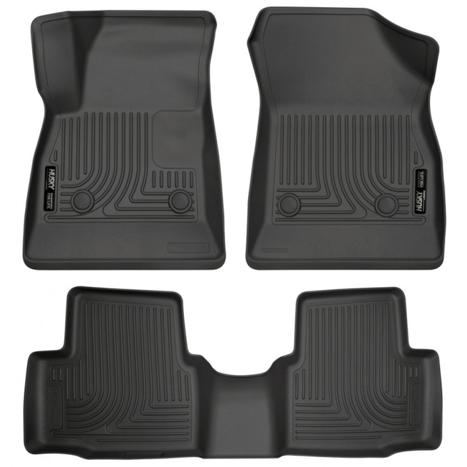 Husky Liners For Chevy Cruze 2016-2019 Floor Liners WeatherBeater Combo | Black (TLX-hsl99161-CL360A70)