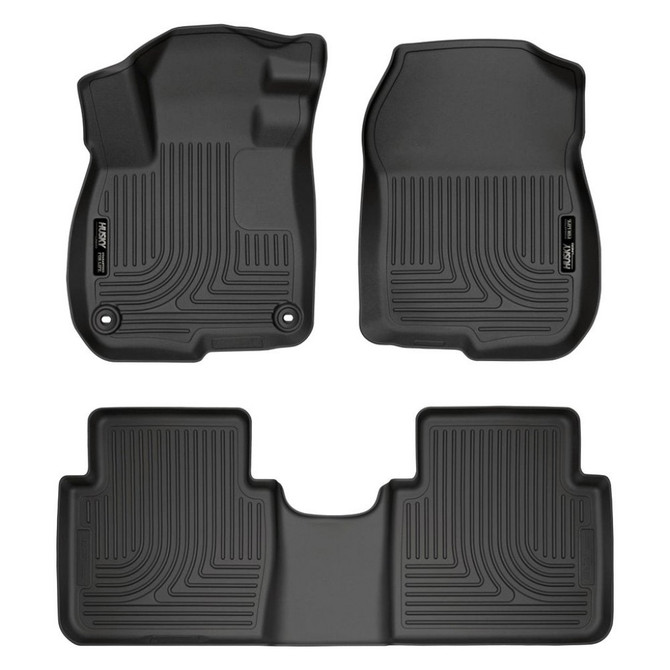 Husky Liners For Honda CR-V 2017-2020 Weatherbeater Floor Liners | Front | Black | 2nd Seat (TLX-hsl99401-CL360A70)