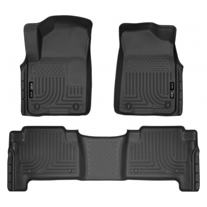 Husky Liners For Infiniti QX56 2011-2013 WeatherBeater Floor Liners Combo Black | (TLX-hsl98611-CL360A70)