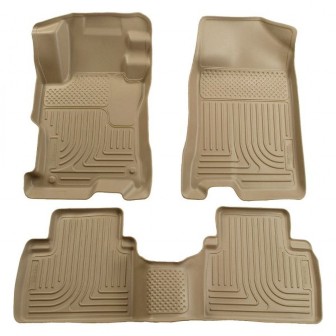 Husky Liners For Toyota Prius 2004-2009 WeatherBeater Floor Liners Combo Tan | (TLX-hsl98523-CL360A70)