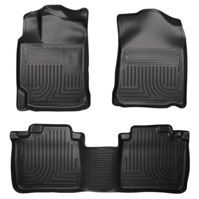 Husky Liners For Lexus ES350 2013-2017 WeatherBeater Floor Liners Black | Front & 2nd Seat (TLX-hsl98961-CL360A71)