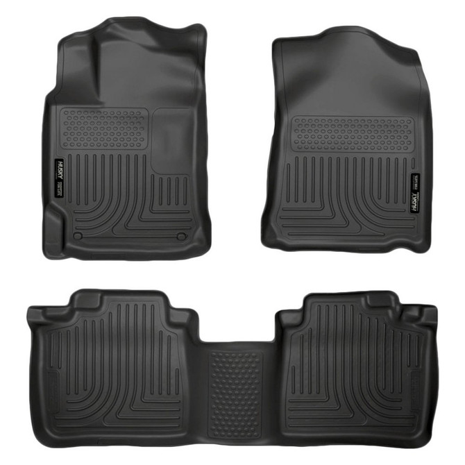 Husky Liners For Lexus RX450h 2010-2015 WeatherBeater Floor Liners Black | Front & 2nd Seat (TLX-hsl99551-CL360A71)