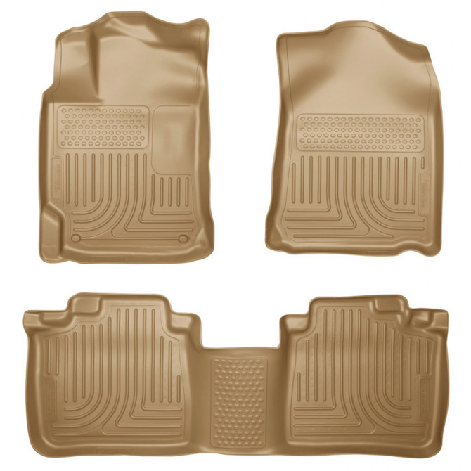 Husky Liners For Lexus RX350/RX450h 2010-2013 Floor Liners WeatherBeater | Tan | Front & 2nd Seat (TLX-hsl99553-CL360A70)