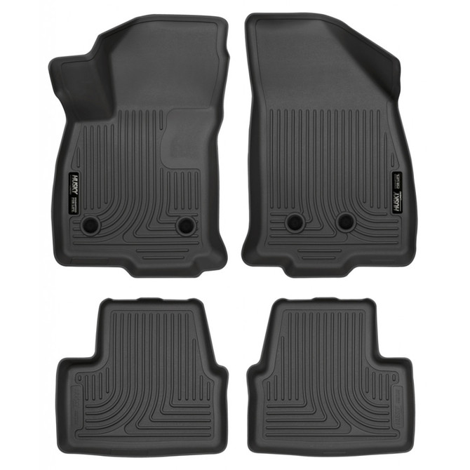 Husky Liners For Chevy Volt 2016-2019 WeatherBeater Floor Liners Combo Black | (TLX-hsl98281-CL360A70)