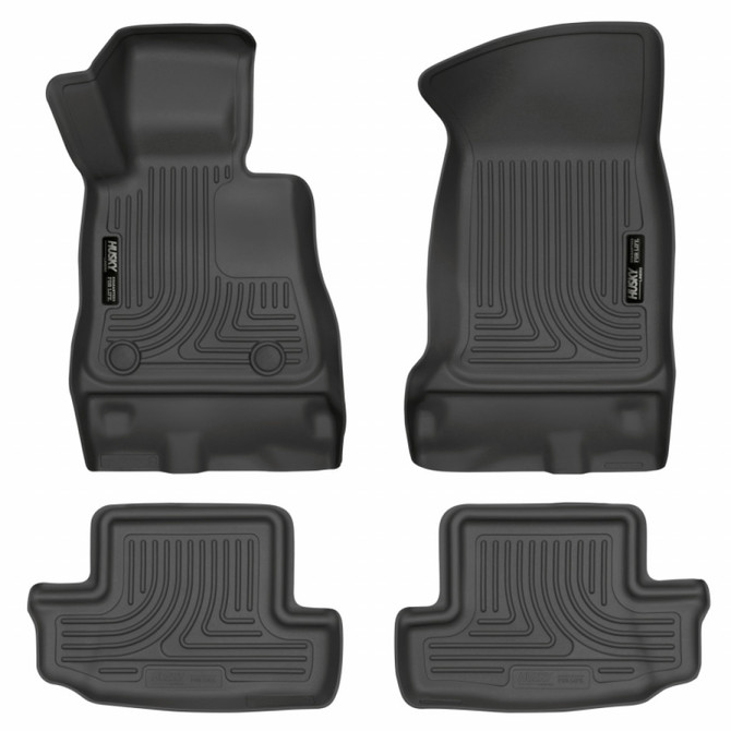 Husky Liners For Chevy Camaro 2016-2020 Floor Liners WeatherBeater Front | 2nd Row | Black (TLX-hsl99121-CL360A70)