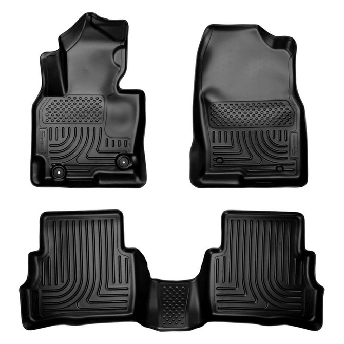 Husky Liners For Mazda CX-5 2013-2016 WeatherBeater Floor Liners Combo Black | (TLX-hsl99731-CL360A70)