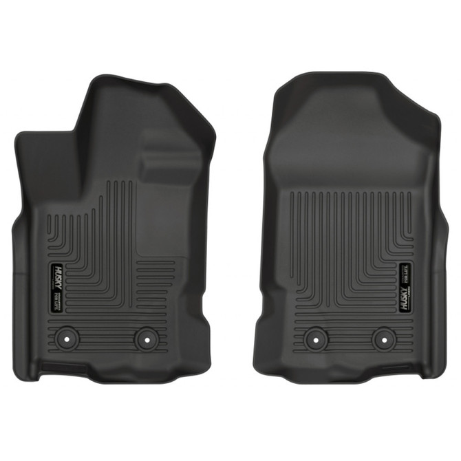 Husky Liners For Ford Ranger 2019 WeatherBeater Floor Liners Front Row Black | (TLX-hsl13411-CL360A70)