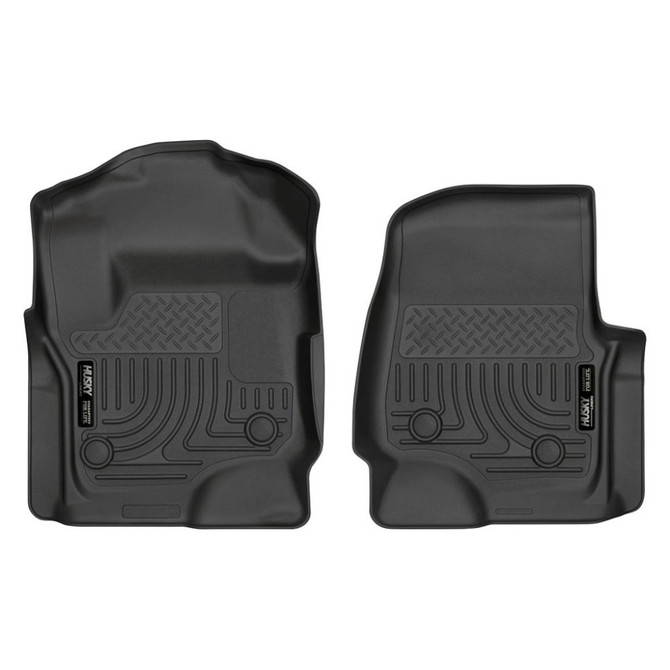 Husky Liners For Ford F-250/F-350 Super Duty 2017-2020 Floor Liner WeatherBeater | SuperCab | Black (TLX-hsl13321-CL360A70)