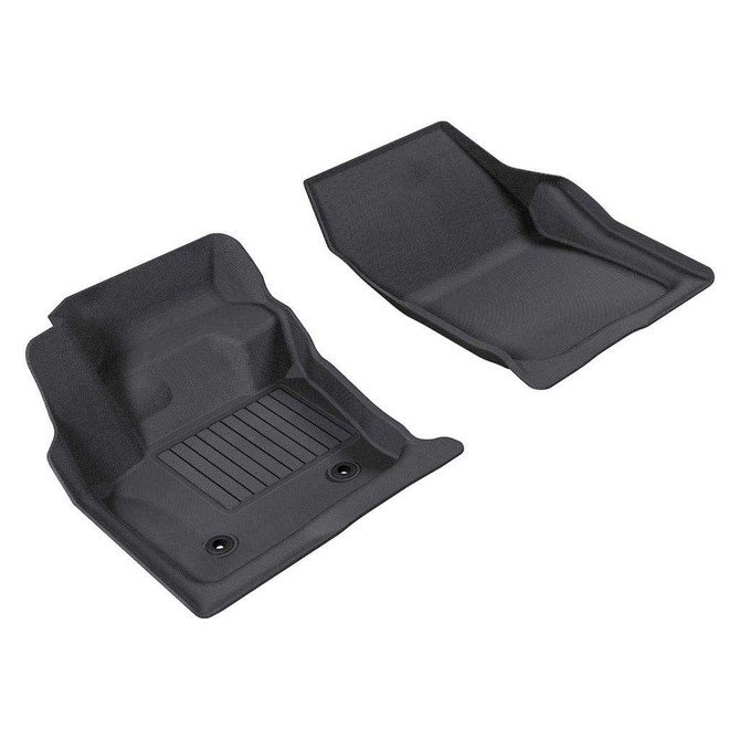 3D MAXpider For Lincoln MKZ 2013-2016 Kagu Series Floor Mats 1st Row | Black (TLX-aceL1FR06011509-CL360A71)