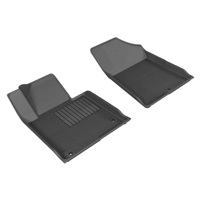 3D MAXpider For Kia Optima 2016-2020 | Kagu | Floor Mats | 1st Row | Black (TLX-aceL1HY05111509-CL360A71)