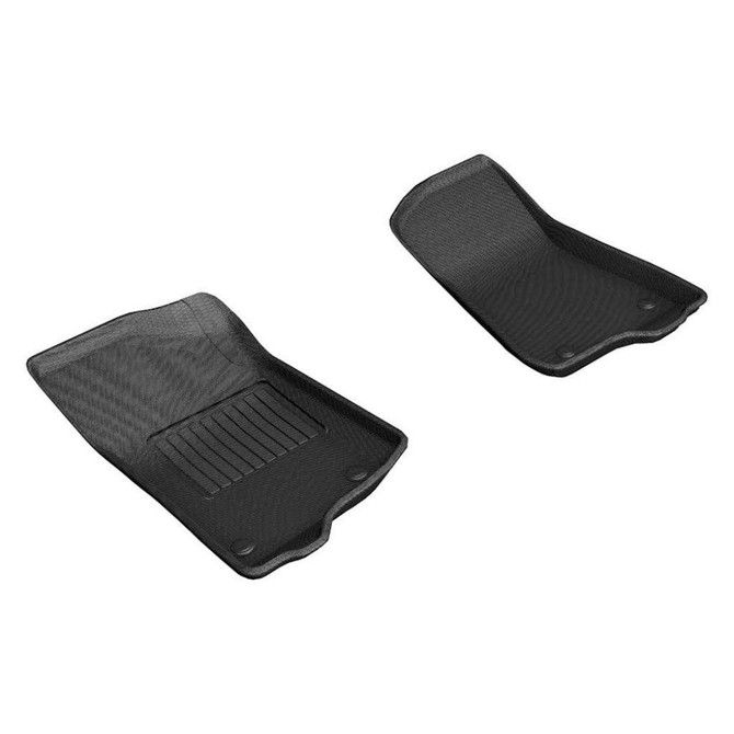 3D MAXpider For Jeep Gladiator 2020 Kagu | Floor Mats | 1st Row, Black (TLX-aceL1JP01911509-CL360A70)