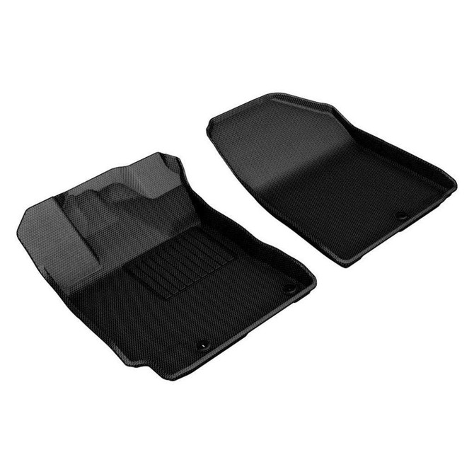 3D MAXpider For Kia Forte 2019 2020 Kagu Series Floor Mats | 1st Row | Black | (TLX-aceL1KA04711509-CL360A70)