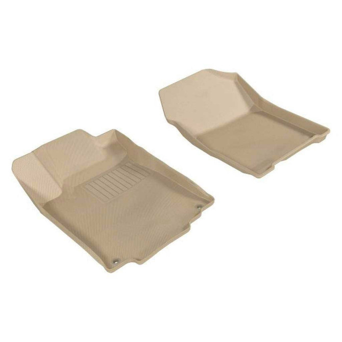 3D MAXpider For Honda CR-V 2012-2016 Kagu Series Floor Mats | 1st Row | Tan | (TLX-aceL1HD04311502-CL360A70)