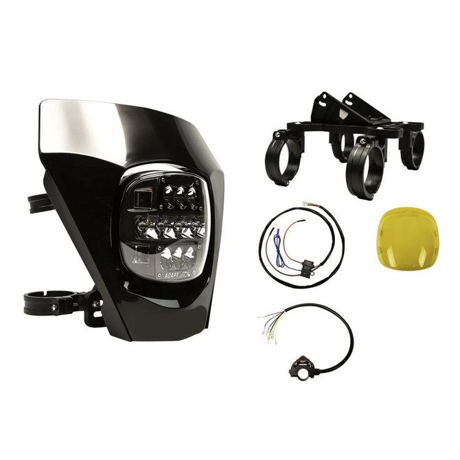 Rigid-Industries Adapt XE LED Moto Kit | Black