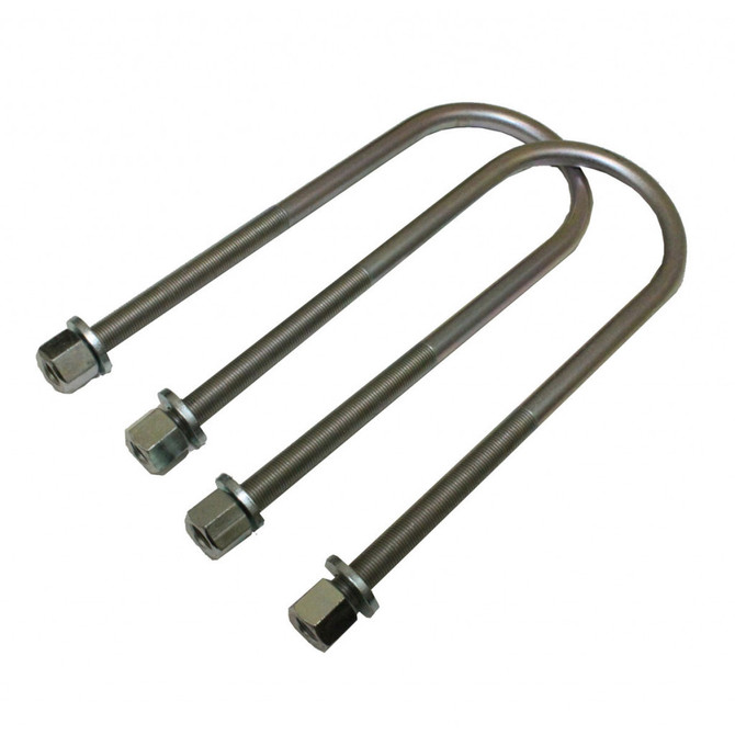 MaxTrac U-Bolts For Ford Ranger 1998-2009 | Rear | 1in/3in Lift Blocks | 10.75in x 3.00in x 1/2in | 2WD