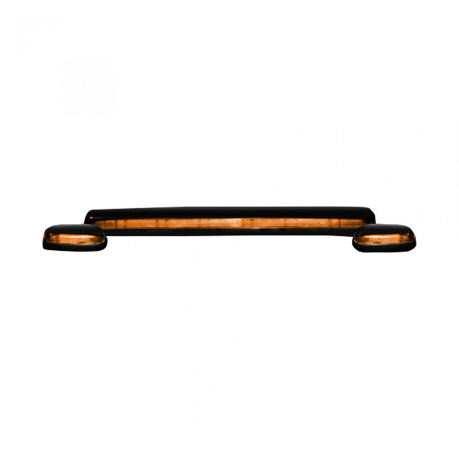 Recon Cab Roof Lights For Chevy Silverado 1500 2007-2011 Black Bases LED | 3 Piece | Amber Lens