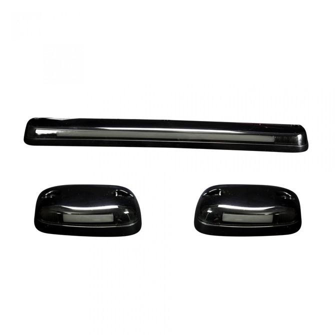 Recon Cab Roof Lights For Chevy Silverado 2500/3500 2007-2014 Smoked Lens w/ High-Power OLED Bar-Style LED | White