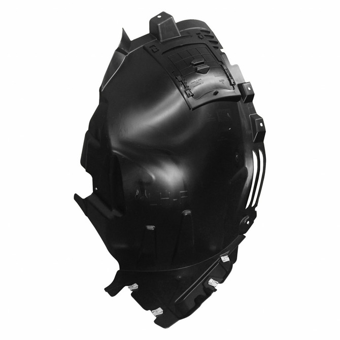 For Mercedes-Benz GLE400 2016 17 18 2019 Fender Liner Driver Side | Front | Forward | w/ Rubber | Injection Molded | Made Of PP Plastic | CAPA | Replacement For MB1248187, MB1248187C | 1668800505, 1668802805