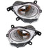 CarLights360: For Fiat 500 Front Signal/Corner Light 2012-2019 Pair Driver and Passenger Side | w/ Bulbs | Convertible/Hatchback | DOT Certified | w/ Chrome Trim | FI2532100 + FI2533100 (PLX-M1-360-1601L-AF-CL360A1)