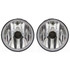 For Dodge Ram Pickup R1500/R2500 Fog Light Assembly 1999 00 01 2002 Driver and Passenger Side | Pair | w/ Sport Package | DOT Certified | CH2592119 | 55076942AB