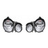 For Mercedes-Benz E Class 2000-2002 Headlight Assembly Projector Chrome Pair Driver and Passenger Side (CLX-M1-339-1118PXAS)