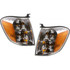 CarLights360: For 2005 2006 2007 Toyota Tundra Turn Signal Light Assembly Driver and Passenger Side Pair Limited/SR5 Double Cab | w/Bulbs DOT Certified | TO2531147, TO2530147 | 815100C030, 815200C030 (PLX-M0-18-5992-00-1-CL360A2)